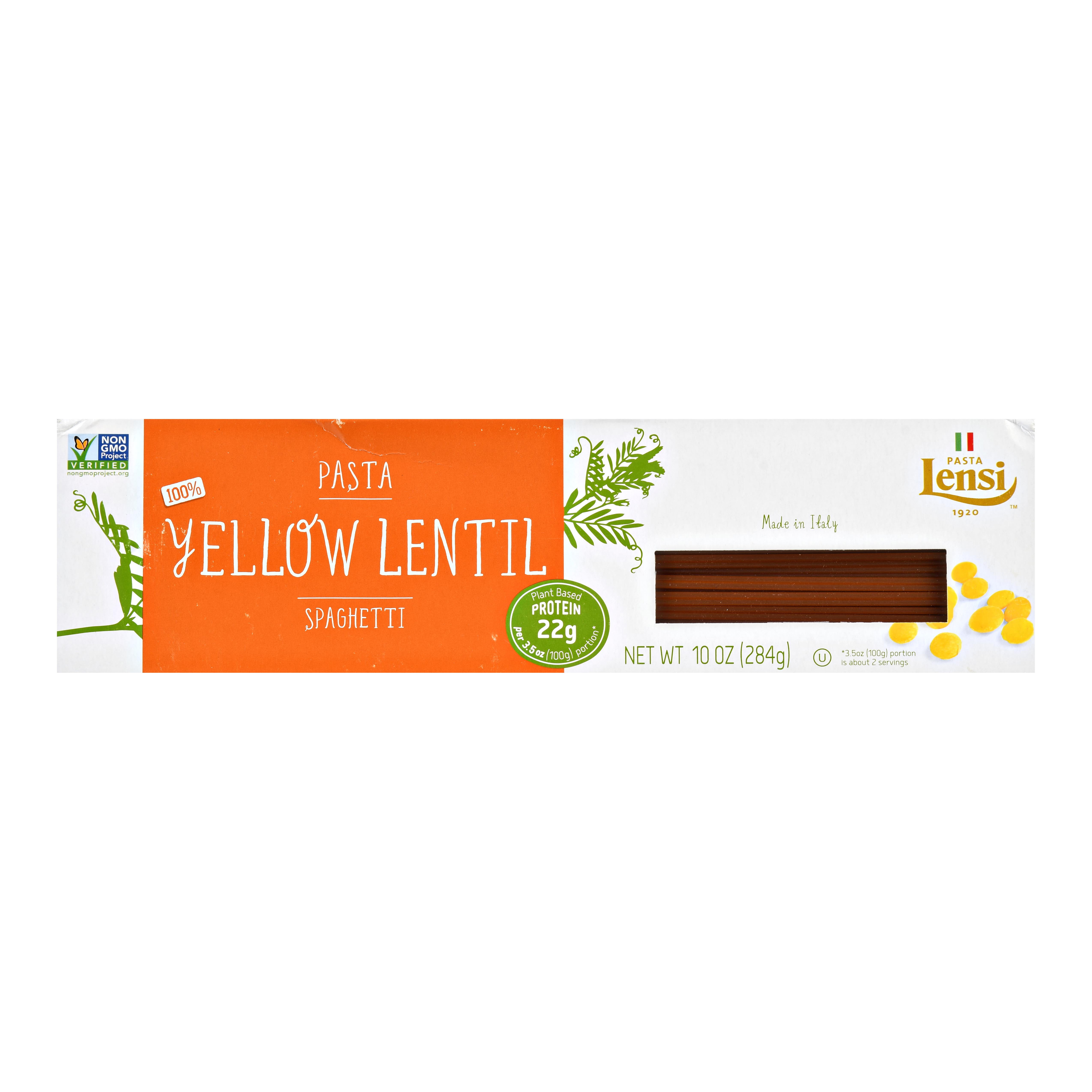 Pasta Lensi Yellow Lentil Spaghetti 10z