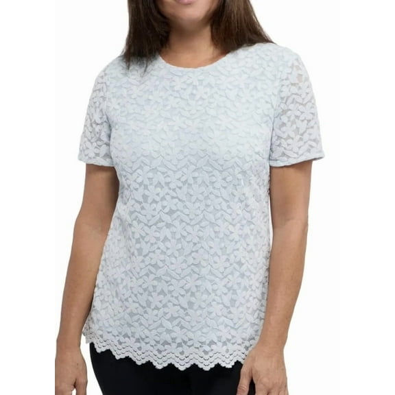 Teddi Rose Light Blue Blouse Small