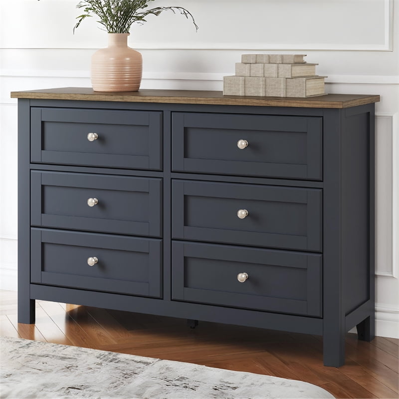 Ashley Furniture Landocken Brown & Blue Dresser