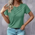 thumbnail image 3 of Womens Casual Fashion Printed Crew Neck Short Sleeve Pullover T Shirt Womens T Shirt Medium T Shirts Women Tee for Women Women Long Sleeved T Shirts Women Long Sleeve Tee Shirt Turtle Tees Plain Shirt, 3 of 5