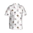 thumbnail image 2 of Daiia Bbaseball Dog Hawaiian Shirt for Men Gentle Cotton Regular Short Sleeve Casual-Small, 2 of 9
