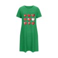 thumbnail image 5 of Bnwani Ladies Nightgowns Homewear Solid with Pad Red Size M-4XL, 5 of 5