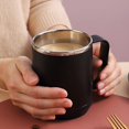 thumbnail image 4 of ACDANC Coffee Mug,Portable Double Layer Stainless Steel Cup with Lid and Handle,Induction Heatable,Insulated Coffee Cup for Travel,Camping,Office, 4 of 7