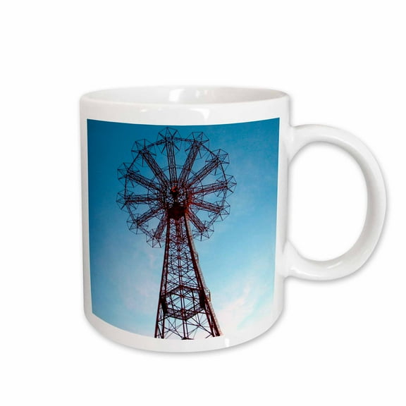 3drose, Coney Island Parachute Jump, 15oz Mug