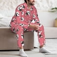 thumbnail image 5 of Mens Pajamas Set, French Bulldog Face Button Down Long Sleeve Loungewear Sleepwear Pjs sets for Men, 5 of 5