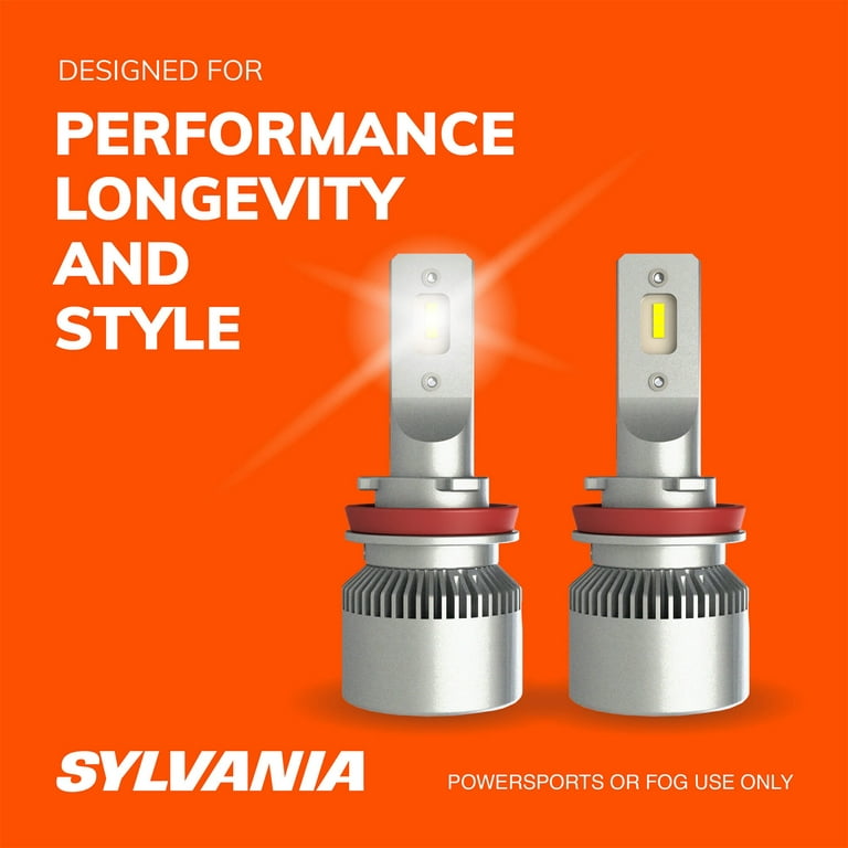Sylvania H9 LED Fog Light and Powersport Bulb - 2 Pack 