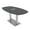Asian Night w/Silver Base with Electric, variant on 6 Person Arc Boat Conference Table Square Metal Base Data And Electric