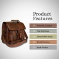 thumbnail image 4 of Madosh Genuine Leather Camera Handbag Lens Case Briefcase DSLR Crossbody Bag, 4 of 6