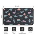 thumbnail image 5 of Black Dinosaurs Stars Pterosaurs Pattern Door Rugs,Washable Non Slip Door Mats Indoor,Decorative Door Mats,Entry Mat Indoor for Entrance,Bedroom,Kitchen,Bathroom,30"x17", 5 of 6