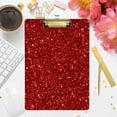 thumbnail image 7 of FMSHPON Red Glitter Clipboard Hardboard Wood Nursing Clip Board and Pull for Standard A4 Letter 13x9 inches, 7 of 7