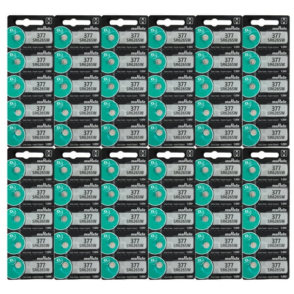 muRata SR626SW - 377 Button - Watch Battery (60 Pack)