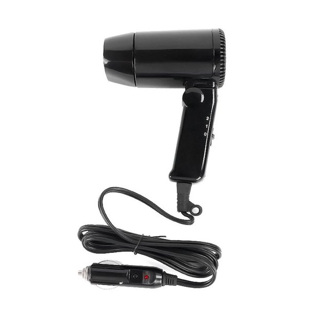 Secador De Pelo De Viaje 12V 216W Secador De Pelo De Coche Plegable Compacto Para Acampar En Coche Yuarrent CE006319-00