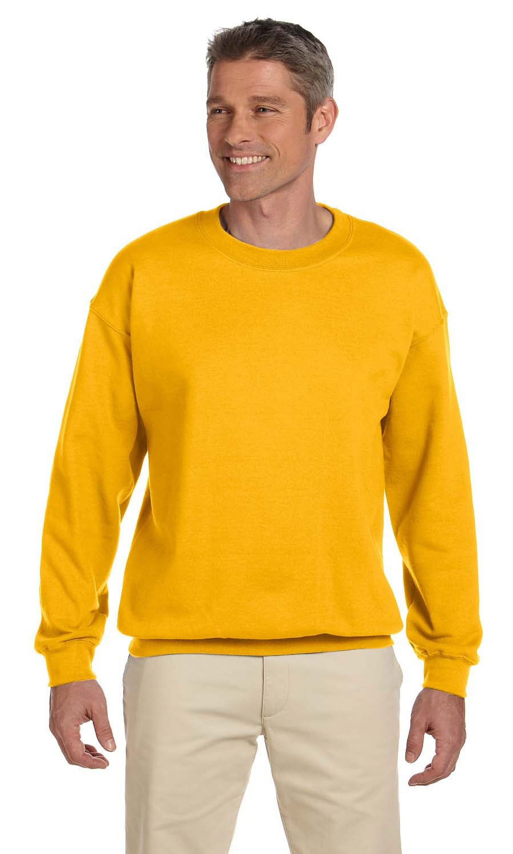 Gildan Men's 1800 Long Sleeve Heavy Blend Crew Neck Pullover