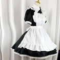 thumbnail image 4 of Woman Cosplay Dress Cute Cosplay Princess Dress Lapel Collar Maid Costume Dress for Cosplay with Short Sleeves, 4 of 7