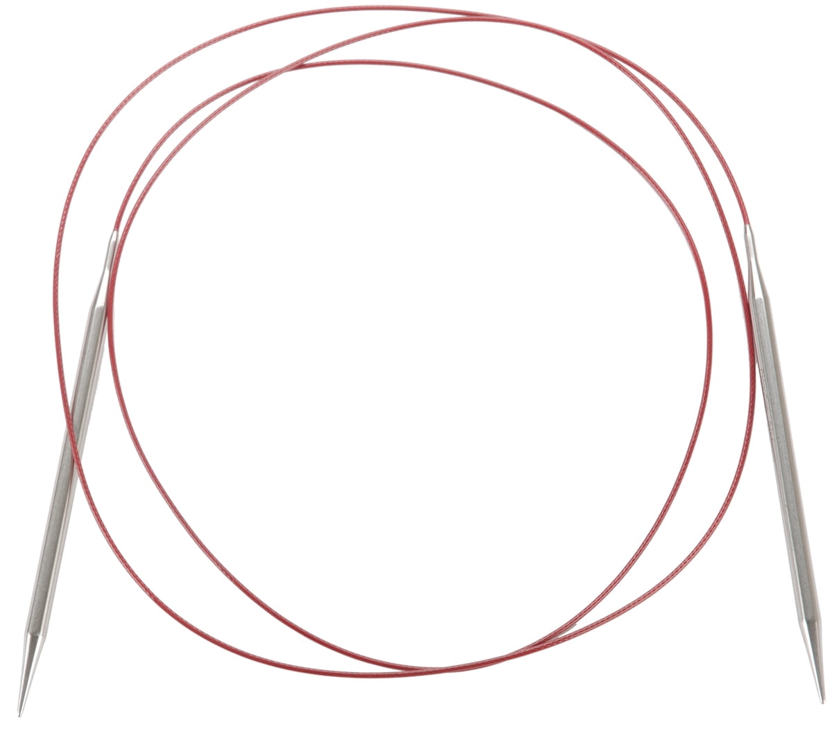 Red Lace Stainless Steel Circular Knitting Needles 60'-Size 4/3.5mm