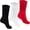 Black,White,Red, variant on Women Slouch Socks 3 Pairs Long Cotton Knee High Thick Scrunch Socks