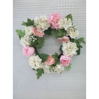 Summer 20 Inches Dia Vint Peony Wreath