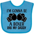 thumbnail image 3 of Inktastic Boxer Like Daddy Boxing Boys or Girls Baby Bib, 3 of 4