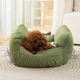 thumbnail image 4 of Portable Dog Bed Pet Car Seat Safety Chair Basket for Small Medium Warm Puppy Carrier Protector Travel Dog Beds Pet Supplies ShopWise Round, 4 of 7
