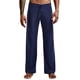 thumbnail image 1 of Pantalones de yoga largos para hombre, pantalones de pijama casuales de color liso, pantalones deportivos de cintura media con cordón, pantalones de poliéster para hombre, 1 of 3