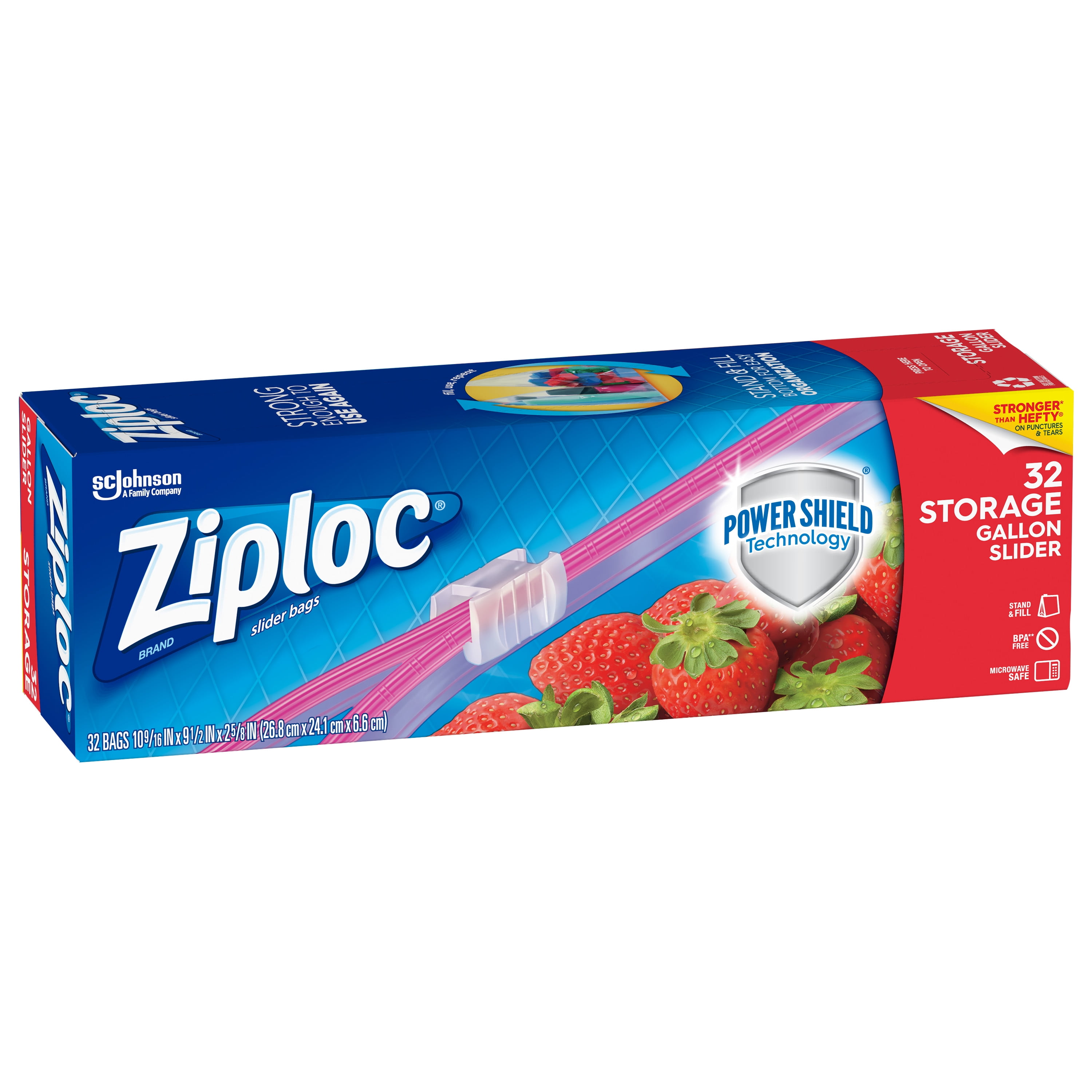 Ziploc® Gallon Storage Slider Bags - Large Size - 10.56 SJN316489