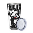 thumbnail image 2 of Vaso con tapa de 20 oz de Felix The Cat, taza de café con aislamiento duradero, taza térmica con tapa deslizante a prueba de salpicaduras para uso diario en oficinas y automóviles, taza para, 2 of 8