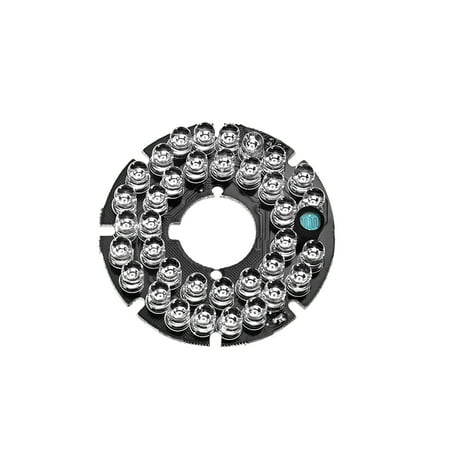 Ir Infrared Board Plate - 36 LEDs 850nm IR Infrared Board 60 Degree Round Plate IR Illuminator Board Bulb for CCTV Security Cameras - White