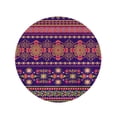 thumbnail image 2 of NUDECOR 60 inch Round Beach Towel Blanket Persian Paisley Floral Line Abstract Flower Border Pattern Revival Travel Circle Circular Towels Mat Tapestry Beach Throw, 2 of 2