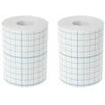 thumbnail image 1 of 2 Rouleaux de Ruban de Rétention de Pansement Non Tissé, Rouleau de Couverture Ruban Extensible 4 Pouces x 10 Yards Ruban Adhésif Respirant Non Tissé Ruban de Bandage Protecteur Extensible, 1 of 2