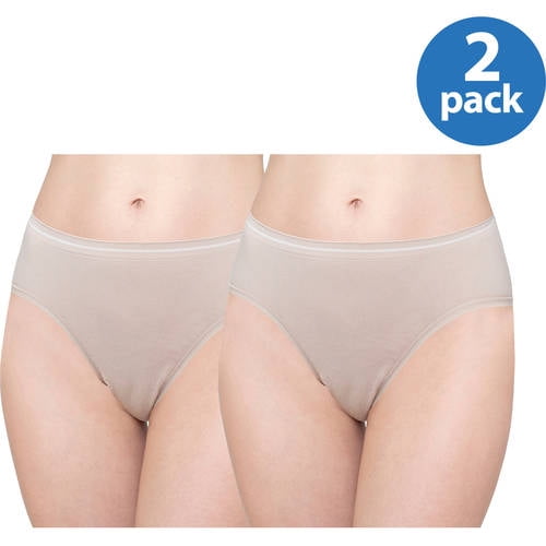 Microfiber Panties Porn - Best Fitting Panty Women's Seamless Hi-Cut Panties, 2-Pack - Walmart.com