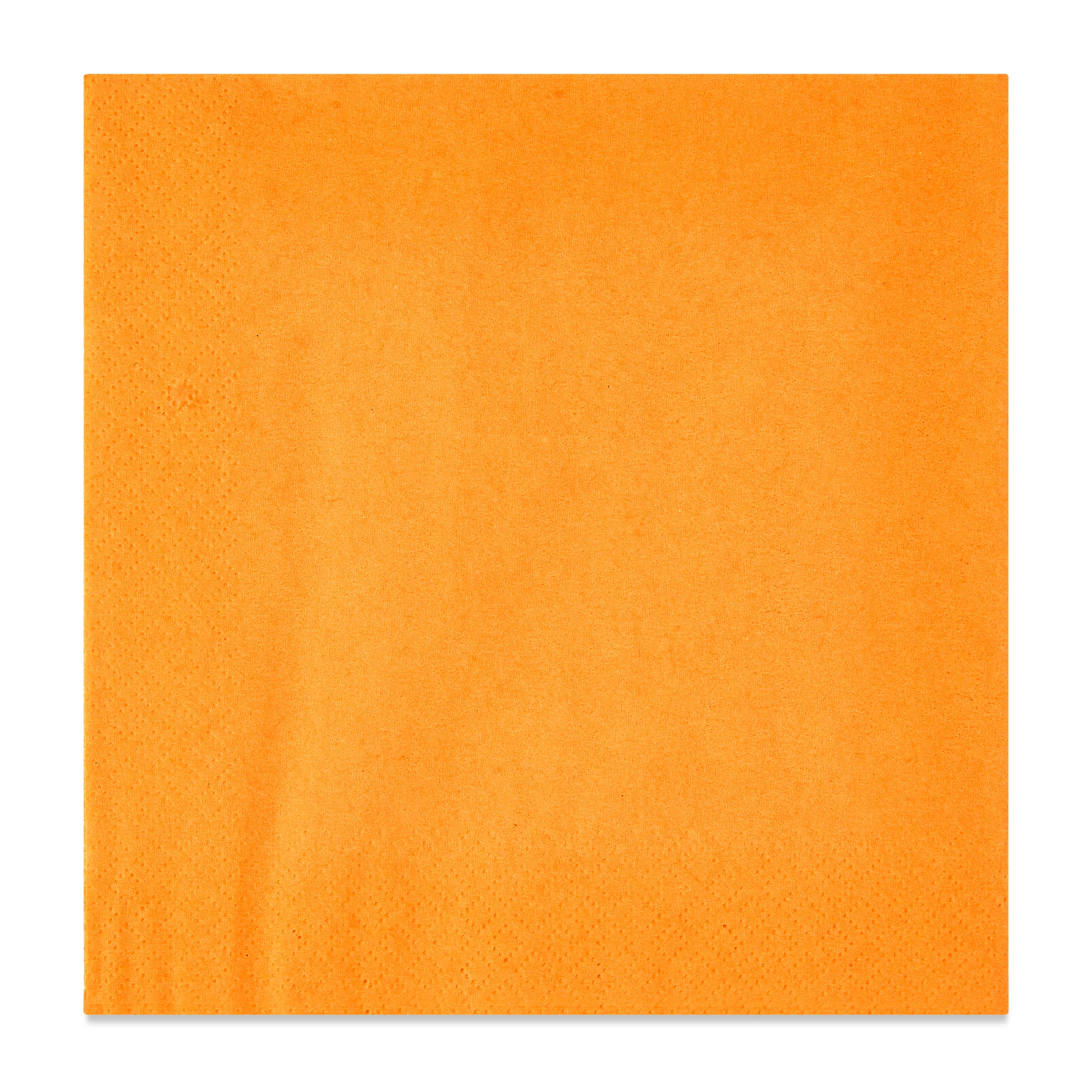 (6 pack) 24 Count 6.5IN x 6.5IN Orange Disposable Paper Napkins by Way To Celebrate