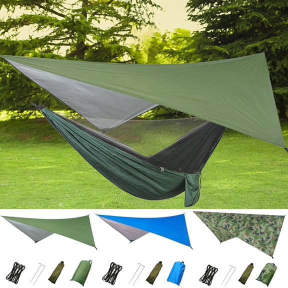 Walbest Hammock Polyester Rain Fly Waterproof Tent Tarp Cover, Lightweight for Camping, Backpacking, Travel and Outdoor Adventure