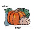 thumbnail image 3 of Seasonal Pumpkin Bath Rug Non Slip Microfiber for Thanksgiving Celebrations, 3 of 11