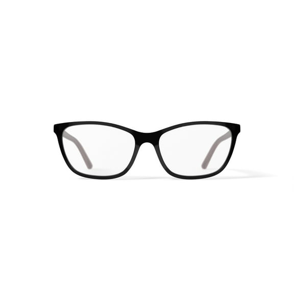 Walmart Women's FM17086 Square Prescription Eyeglasses with Case, Black