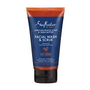SheaMoisture Men's Facial Wash and Scrub African Black Soap 4 oz