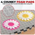 thumbnail image 7 of 4 Pack Blocking Mats For Knitting & Crochet Projects Extra Thick Knitting Blocking Mats And Pins With Grid Lines Foam Crochet Blocking Board Crafts for Kids Ages 4-8 Girls Craft Organizers And Storage, 7 of 7