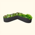thumbnail image 6 of Vego Garden 17" Tall L-Shape Raised Garden Bed Metal Planter Box for Vegetables Flowers Ground Large Size, 6 of 6