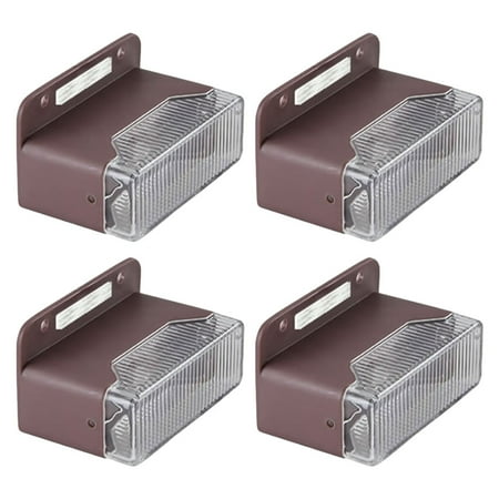 

Homemaxs 4pcs Solar Powered Courtyard Light LED Induction Lights Outdoor Solar Stair Light