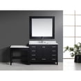 thumbnail image 2 of Design Element London 78" Single Sink Bathroom Vanity Set in White with Matching Marble Make-up Table Set, 2 of 9
