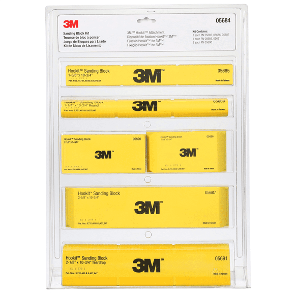 3M Hookit Sanding Block 05684, Kit