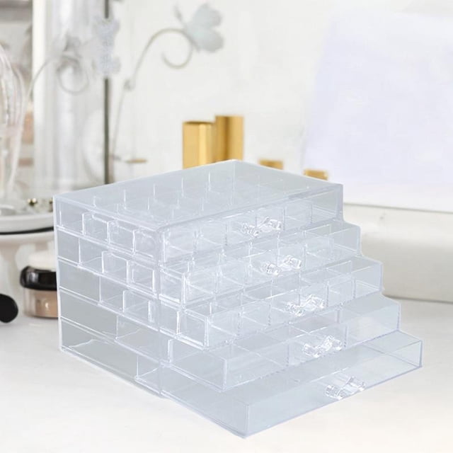 Organizador de pendientes con cajones perfecl acrílico 21,5 cm x 14 cm x 14,5 cm