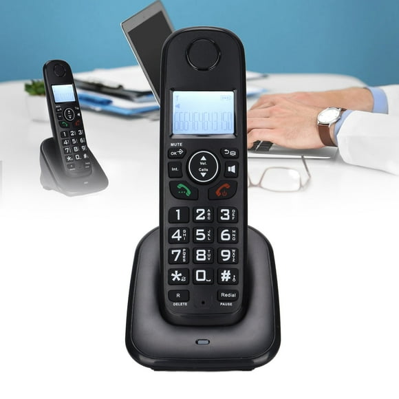 Cordless Handset System, Adjustable Cordless Speakerphone System for Business Office Home US Plug