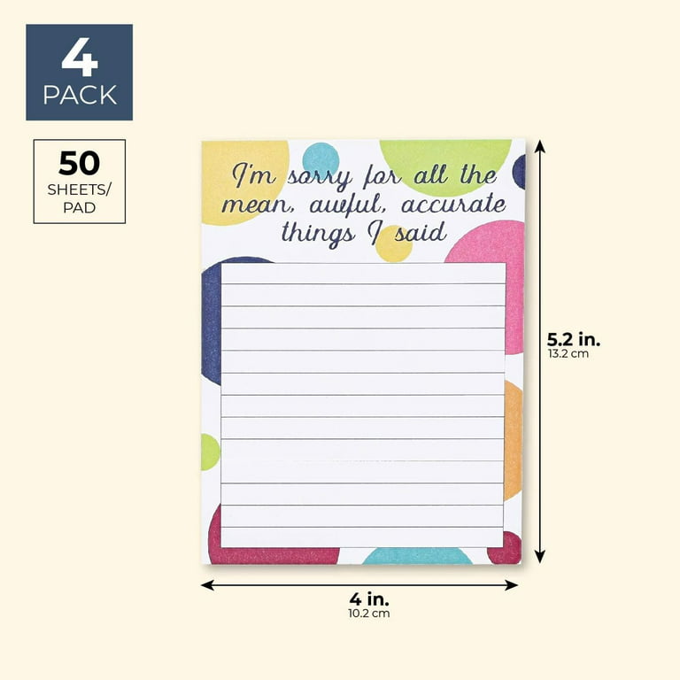  24 Pcs Funny Sarcastic Notepads with Complaining Quote Funny  Work Pens 3 x 4 Inch Funny Notepad Ballpoint Pens to Do List Sticky Notes  Pad with Lines Funny Office Supplies