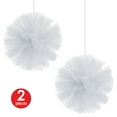 thumbnail image 2 of Beistle 2 Pieces White Tulle Balls, 8", 2 of 6