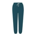 thumbnail image 5 of JJHGVB Joggers for Women Petite Pants Bottom Sweatpants Women's Casual High Waisted Pockets Joggers Sport Workout Active Baggy Pants Drawstring Pants Women Womens Sweatpants Green 1 L, 5 of 7