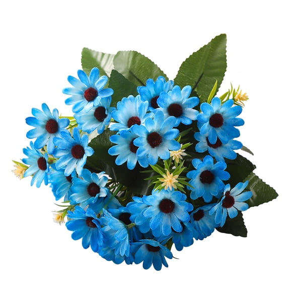 Small Fake Flowers 2-Pack Vintage Artificial Gerbera Flowers, Silk Fake Flowers for Wedding Home Decoration, Artificial Flowers for Decoration