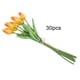 thumbnail image 2 of Tulipán Artificial De Tacto Real Mini Tallo único Tulipanes Amarillos Y Blancos Coche Taxi Flor PU Ramo De Flores Falsas Regalo Para La Decoración De La Boda De La Habitación, 2 of 7