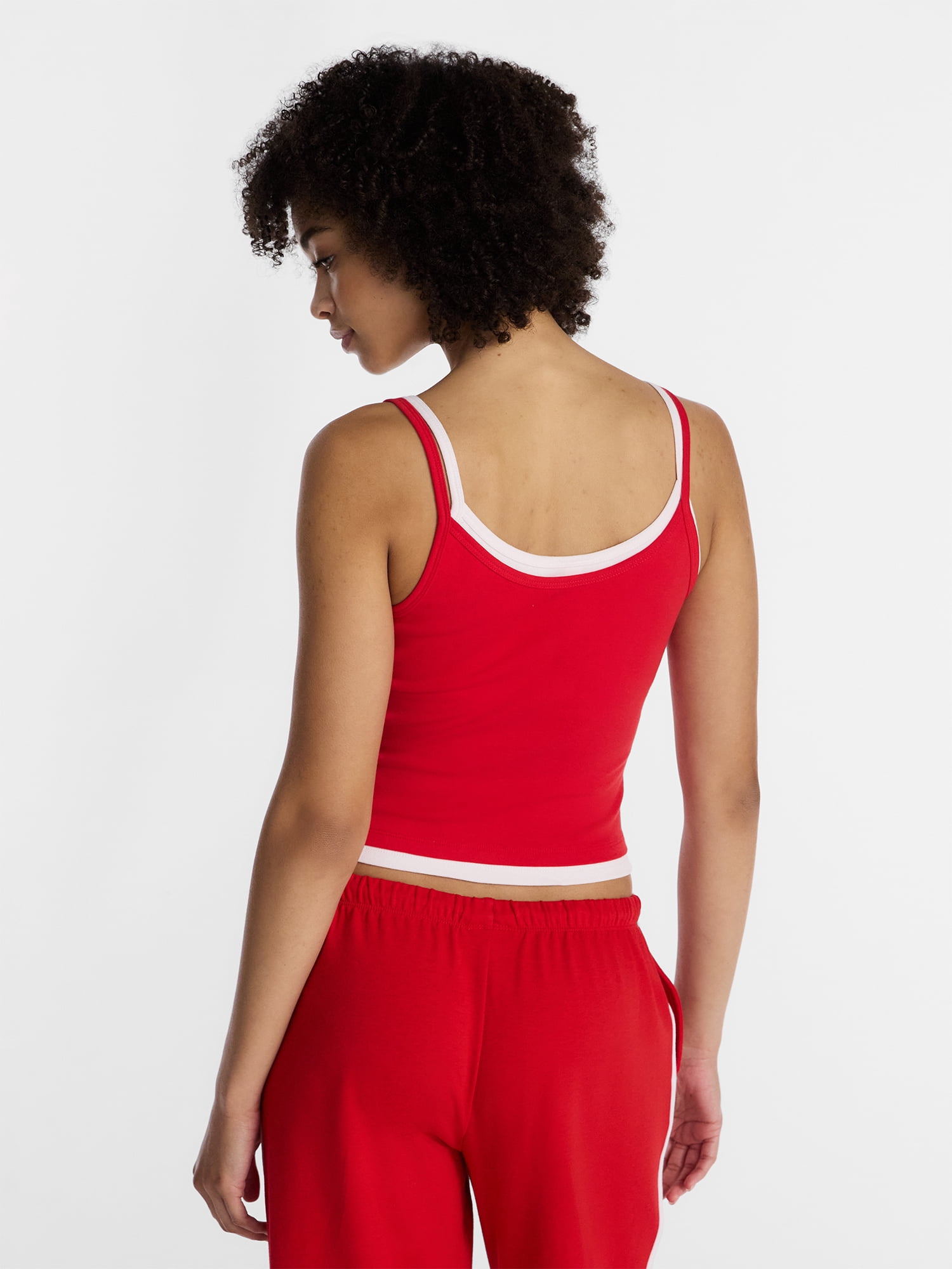 No Boundaries Sleepwear Double Cami, Women’s and Women’s Plus XXS-3X