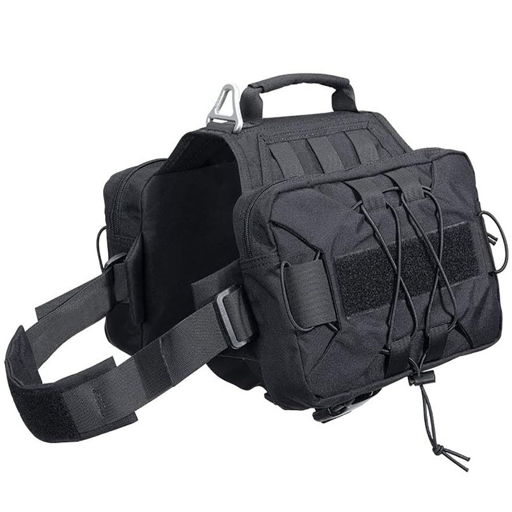 Fovien Dog Saddle Bag Dog Backpack Harness for Hiking Backpack for