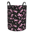 thumbnail image 2 of Balery Breast Cancer Awareness (2) Round Laundry Basket with Handles Waterproof Freestanding Laundry Hamper for Clothes Toys in the Dorm and Family-, 2 of 8